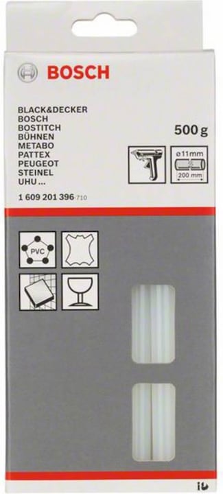 Produktbild Bosch Professional Zubehör Schmelzkleber, 11 x 200 mm, 500 g, transparent