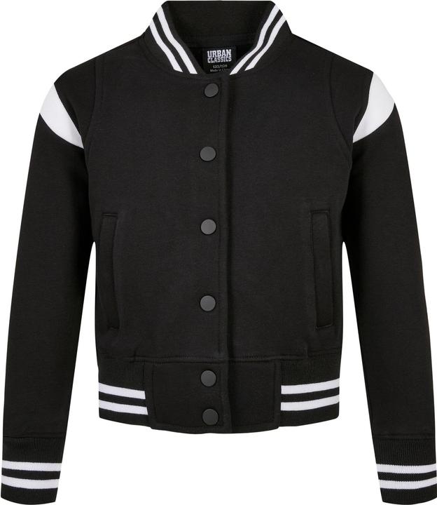 Actual product image Urban Classics Girls Inset College Sweat Jacket (134, 140)