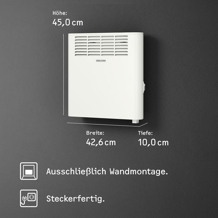 Produktbild Stiebel Eltron CNS 1000 Plus LCD, 1,0 kW Wandkonvektor für ca. 12 m² (1000 W)