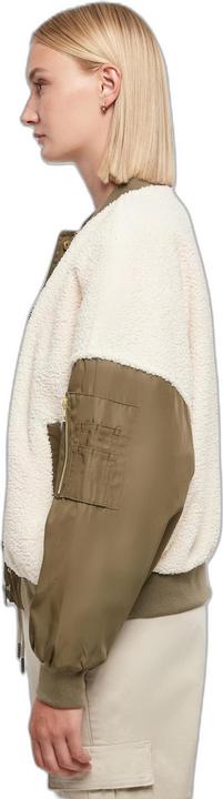 Produktbild Urban Classics Oversized Damen-Bomberjack mit kontrastierender Materialmischung (S, XXL)