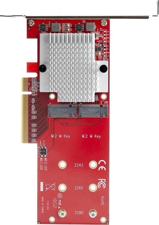 Actual product image StarTech .com x8 Dual M.2 PCIe SSD Adapter