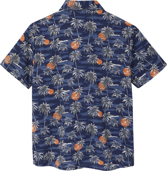 Image du produit Vertbaudet Kurzärmeliges Jungen Hemd mit Palmenprint (104)