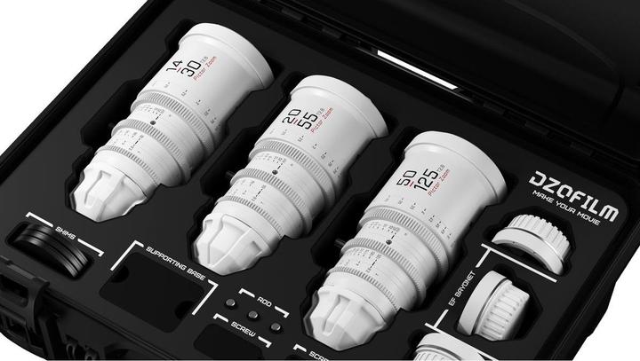 Produktbild Dzofilm Pictor Zoom 3-Lens Kit (14-30/20-55/50-125 T2.8) White (Canon EF-S, L-Mount, APS-C / DX)