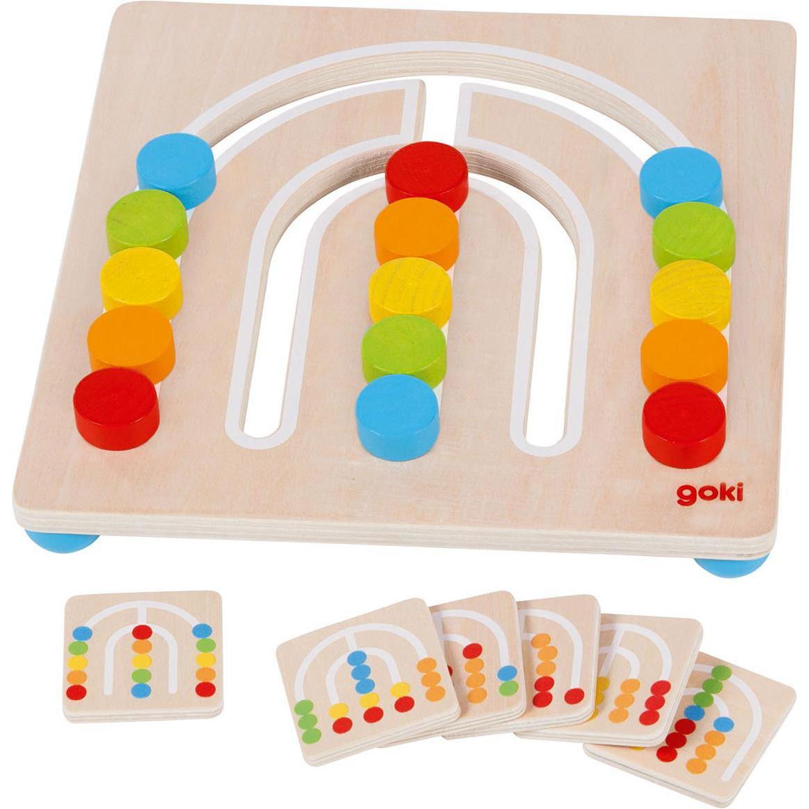 Goki Farbsortierbrett Regenbogen