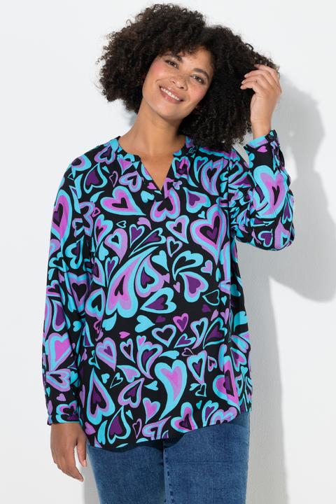 Image du produit Angel of Style Tunique motif coeurs, col tunisien et manches longues (58)