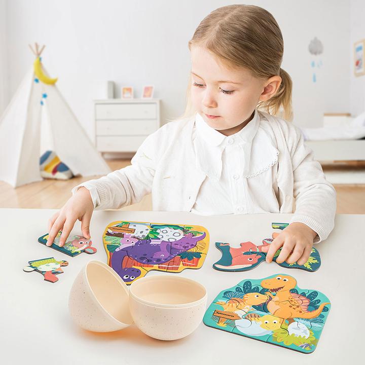 Produktbild Topbright Toys Dino Puzzels in Ei (3 puzzels van 6 stukjes) (6 Teile)
