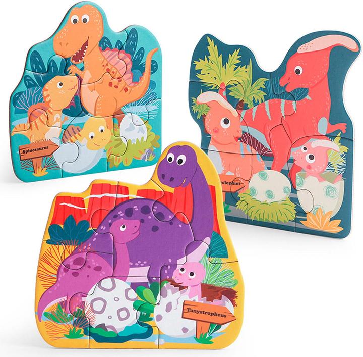 Produktbild Topbright Toys Dino Puzzels in Ei (3 puzzels van 6 stukjes) (6 Teile)