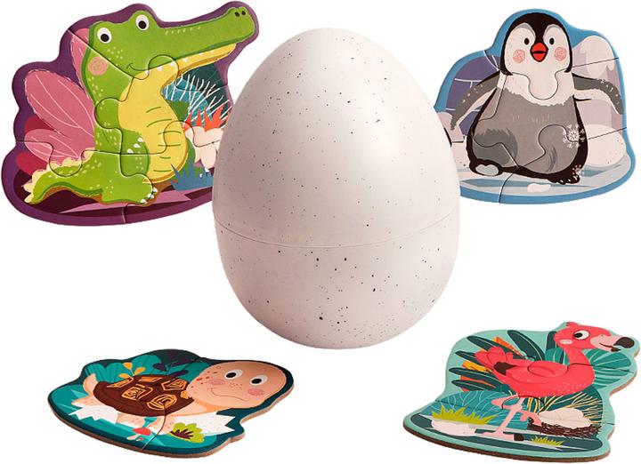 Produktbild Topbright Toys Dieren Puzzels in Ei, 4st. (4 Teile)