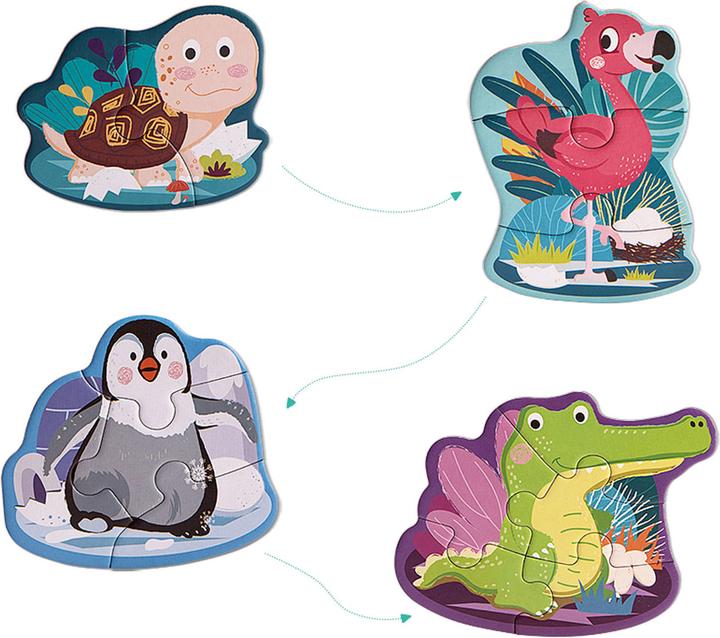 Produktbild Topbright Toys Dieren Puzzels in Ei, 4st. (4 Teile)
