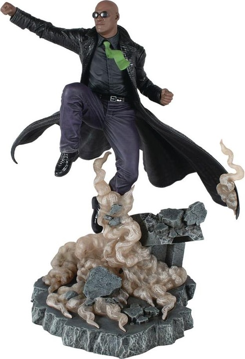 Actual product image Diamond Select Toys The Matrix Gallery Deluxe PVC Statue Morpheus 30 cm