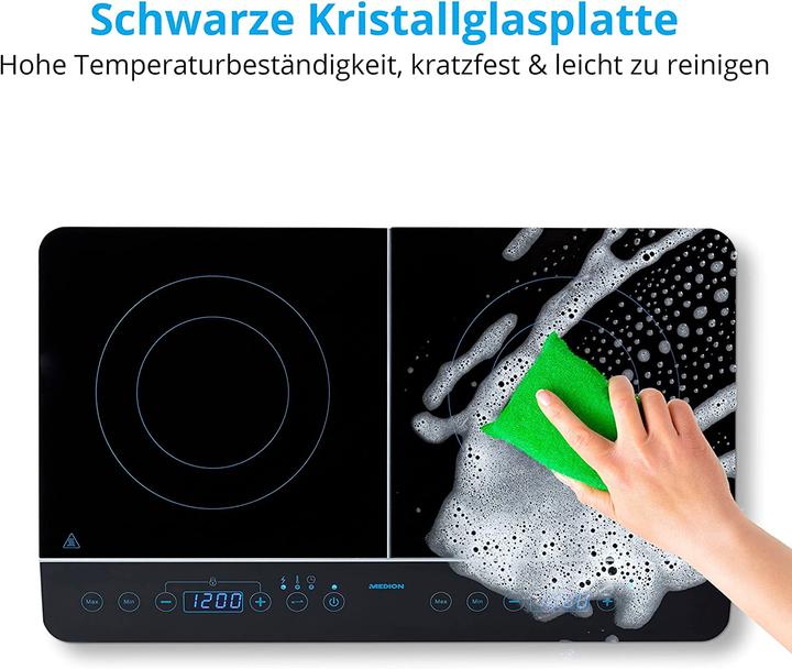 Produktbild Medion Doppel-Induktionskochplatte MD 15324, 3500W