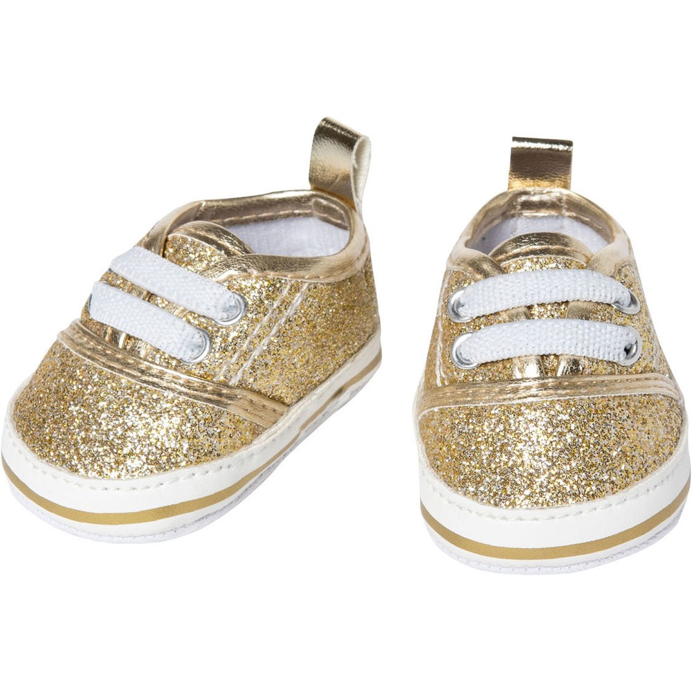 Heless Puppensneaker Glitzer Gold