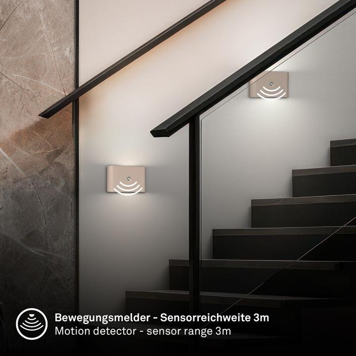 Produktbild Briloner CHET LED Akku Wandleuchte mit Sensor - Beige (280 lm)