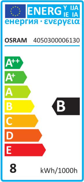 Energy Label Osram Energy-saving lamp 106 mm 230 V (G23, 257 lm, 1x)