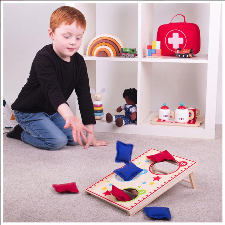Image du produit Bigjigs Jeu de lancer en bois avec poches