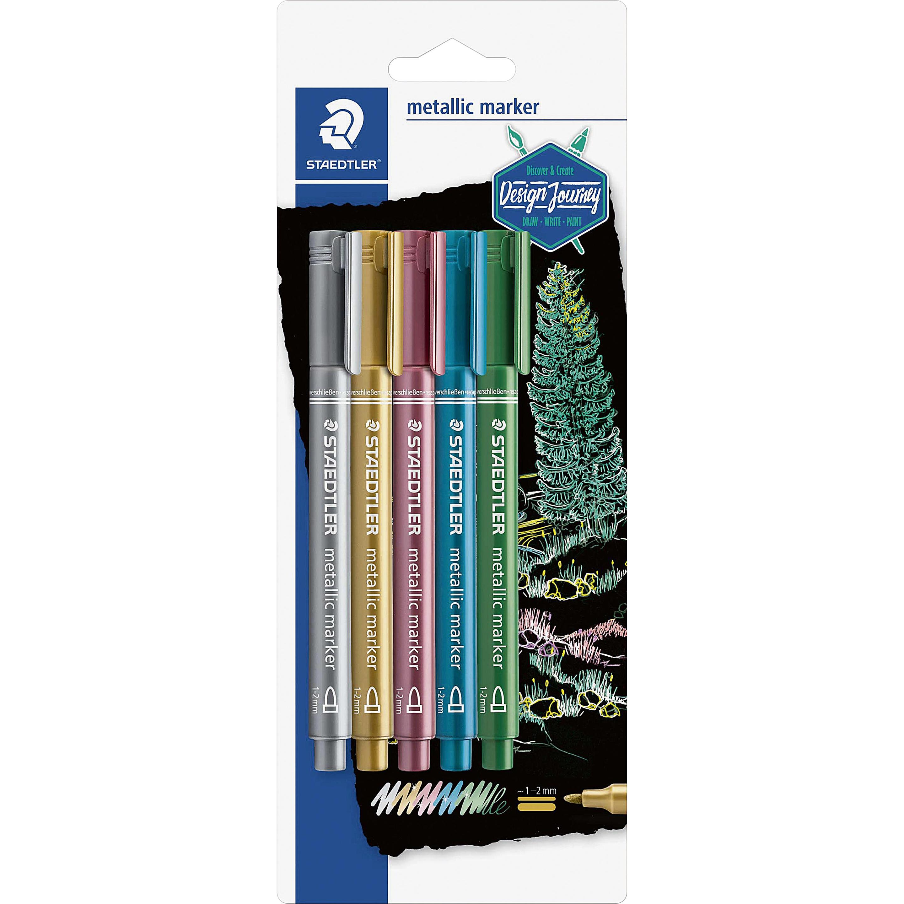 Staedtler, Marker, Metallic Marker 'Design Journey' (Multi, 2 mm, 5 x)