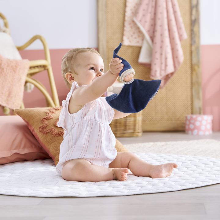 Productafbeelding Corolle Tidoudou – Marineblaues Kuscheltuch, 17 cm