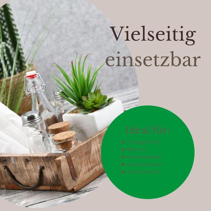 Produktbild Novaliv Holzkiste Vintage 30 x 25 x 8 cm Alte Ziegelform Holz Gross Allzweckkiste aus recyceltem Alth
