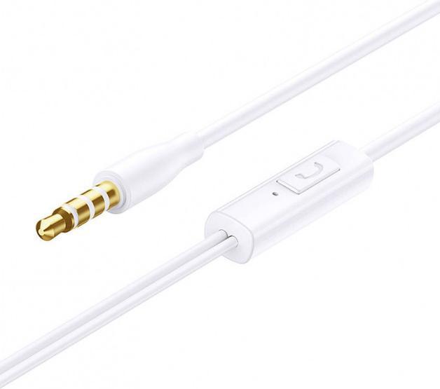 Actual product image Baseus Encok HZ11 headphones - white (No noise cancellation, Cable)