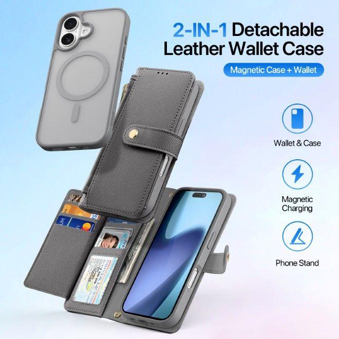 Immagine prodotto Dux Ducis Lawa Series MagSafe Kunstleder Bookcover Hülle (Apple iPhone 17)