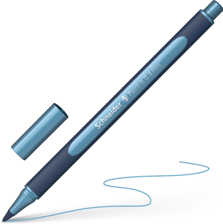 Actual product image Schneider Paint-it rollerball (polar blue metallic, 1 x)