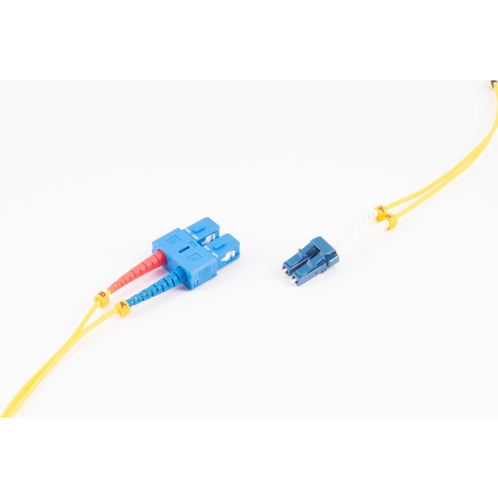 Thumbnail - Shiverpeaks -BASIC-S--Duplex Patchkabel LC/SC 9/125µ, OS1/OS2, gelb 5,0m (5 m), Netzwerkkabel