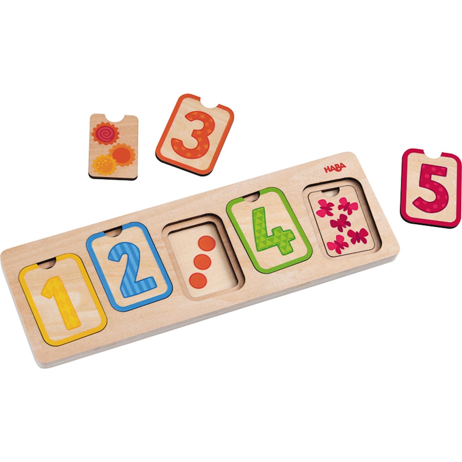 Thumbnail - Haba Holzpuzzle Erste Zahlen (10 Teile)