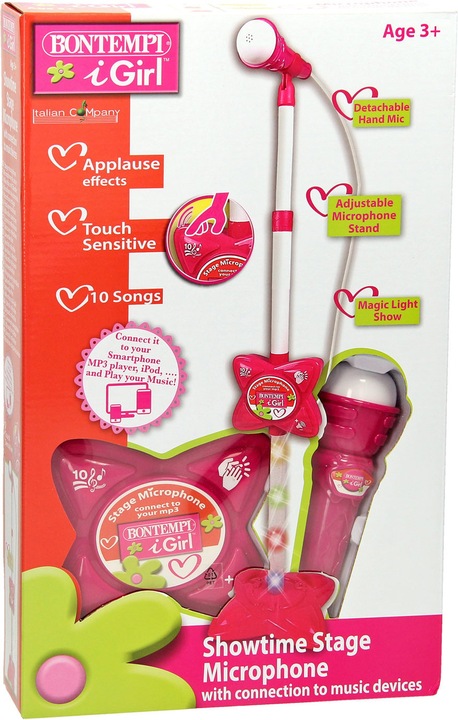 Actual product image Bontempi Showtime Stage Microphone - Pink