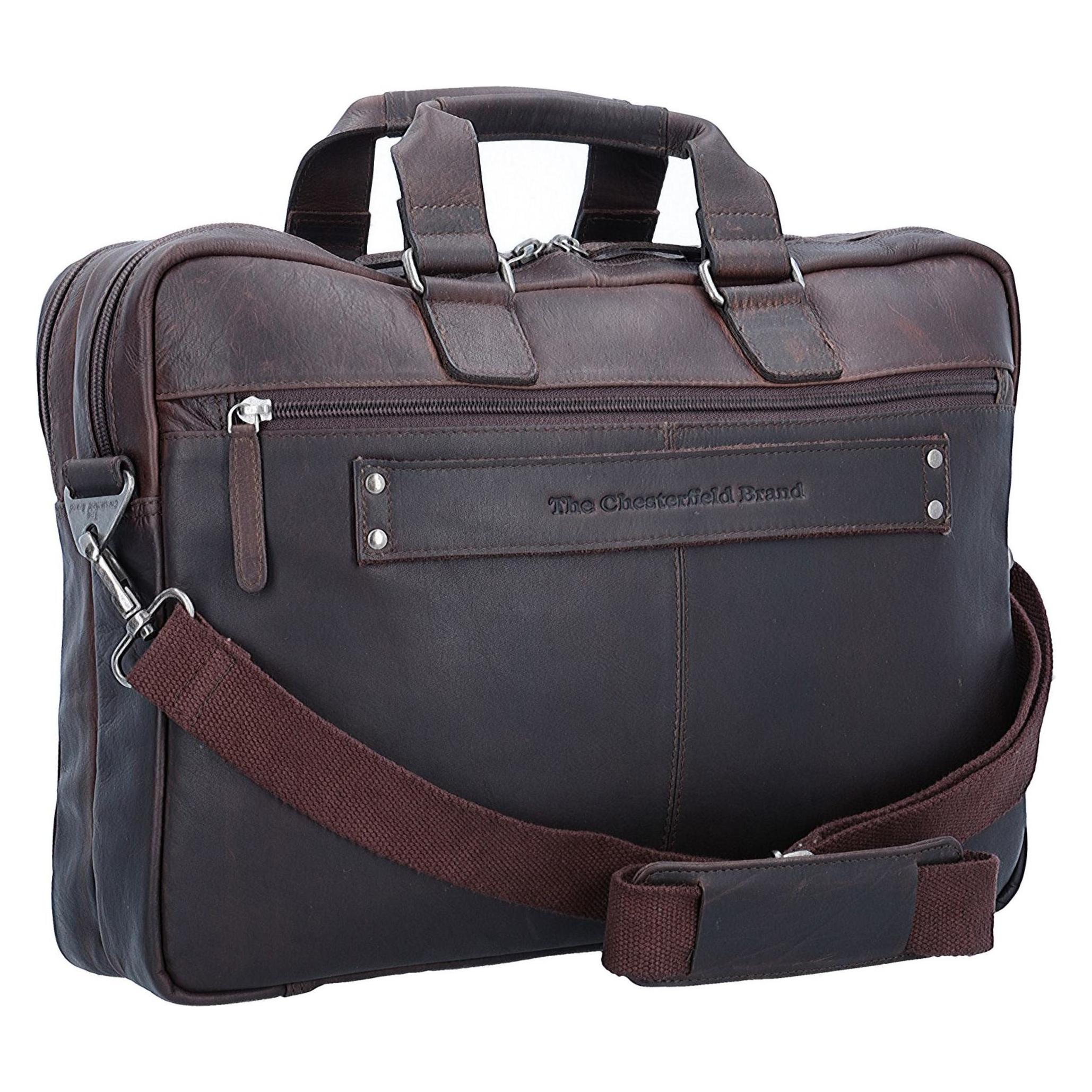 The Chesterfield Brand Wax Pull Up Aktentasche Leder 40 Cm Laptopfach (17.30"), Notebooktasche, Braun
