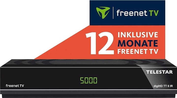 Actual product image Telestar digiHD TT 6 IR (12 months freenet TV) (DVB-C, DVB-T2)