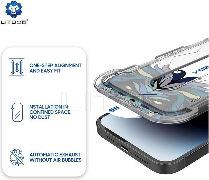 Immagine prodotto Lito MatteGuard incl. strumento di installazione (1 Pezzo/i, Apple iPhone 13 Pro Max, Apple iPhone 14 Plus)