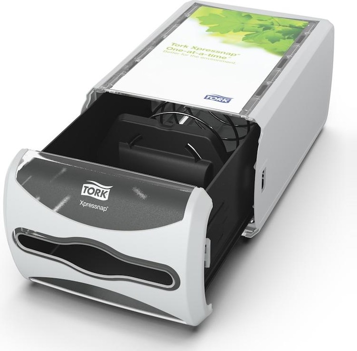Actual product image Tork Dispenser Xpressnap grå/klar N4 IF serviet 1stk