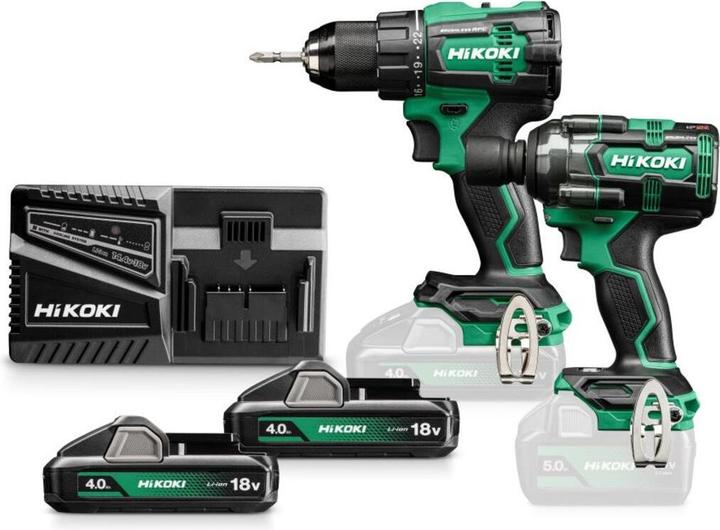 Productafbeelding Hitachi HIKOKI ZESTAW 18V KC18DE WLZ (DS18DE+WR18DH) 2x4,0Ah HITSYSTEM