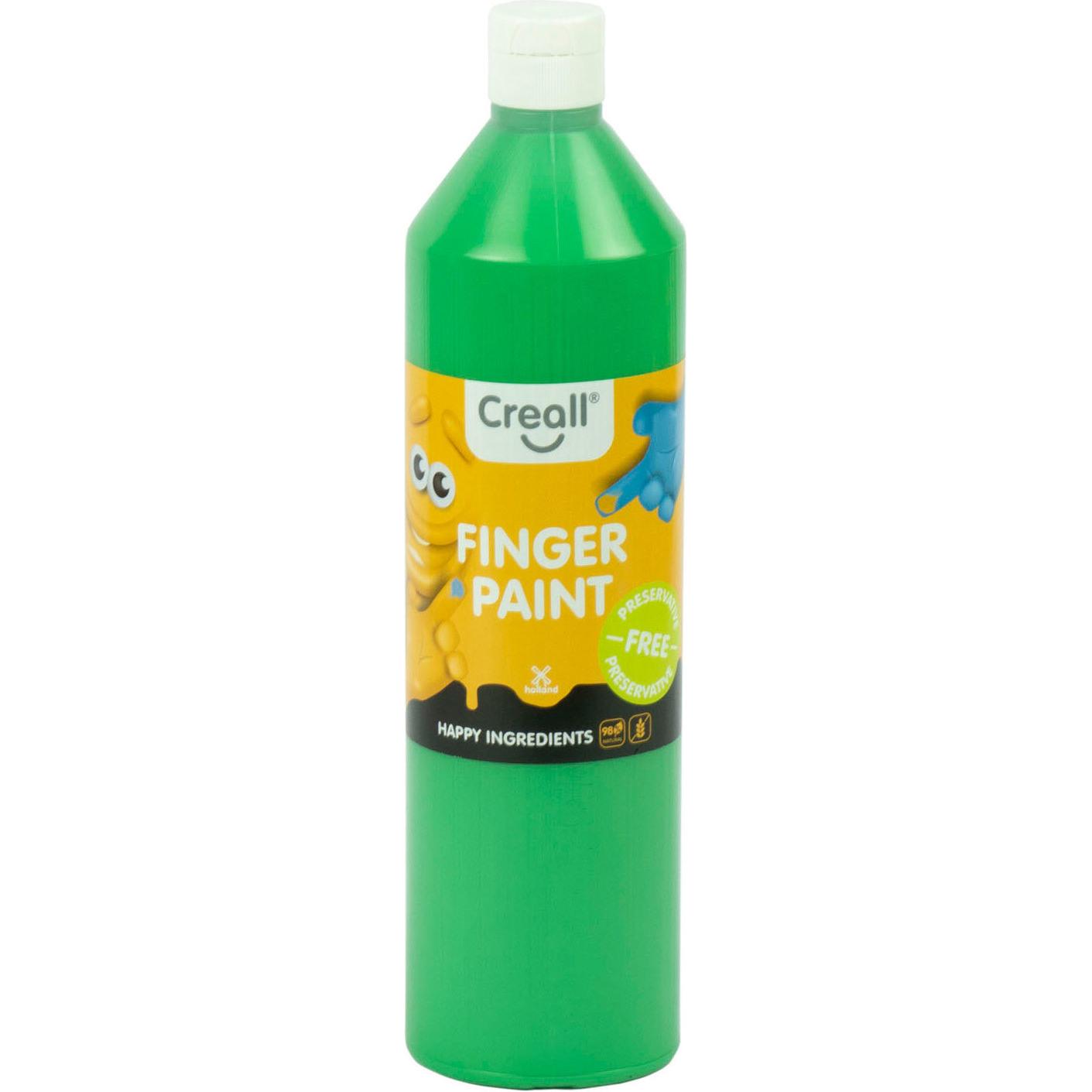 Thumbnail - Creall, Künstlerfarbe + Bastelfarbe, Vingerverf Conserveringsvrij Groen, 750ml (Grün, 750 ml)