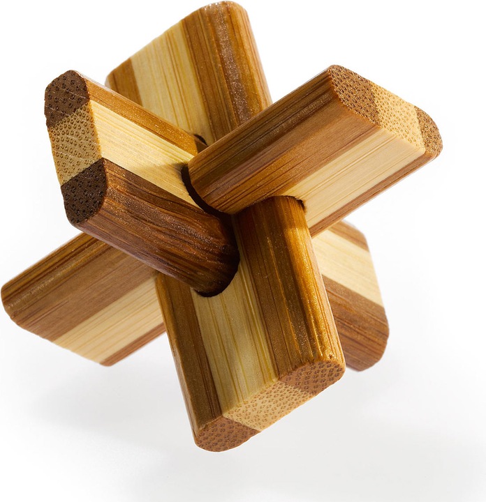 Actual product image Eureka! 3D Bamboo Breinpuzzel Doublecross ** (3 pieces)