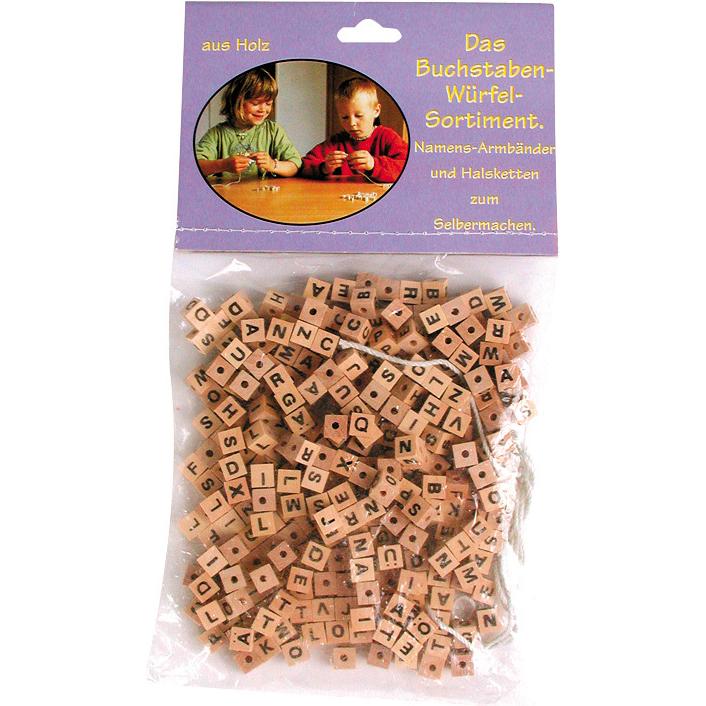 Thumbnail - Goki, Holzbuchstaben + Stoffbuchstaben, Buchstabenperlen