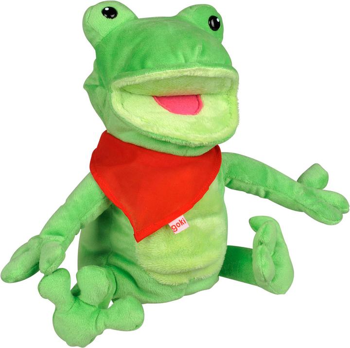 Actual product image Goki Hand puppet frog