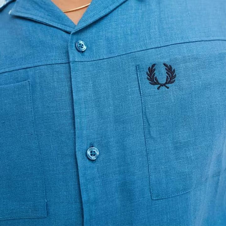 Produktbild Fred Perry Runaway Hemd Leinen (XL)