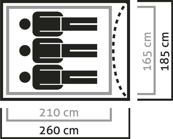Produktbild Salewa Litetrek III (Kuppelzelt, 2.60 kg, 3 Personen)