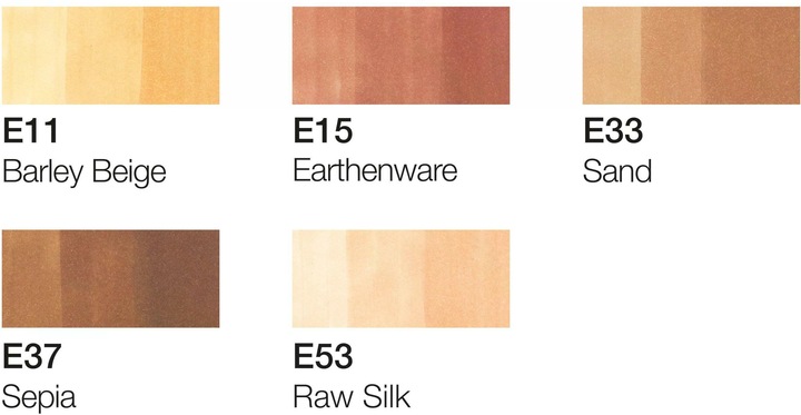 Produktbild Copic Marker ciao, 5+1 Set "Portrait 2" (Beige, Sandbraun, Sepia, 0.30 mm, 6 x)