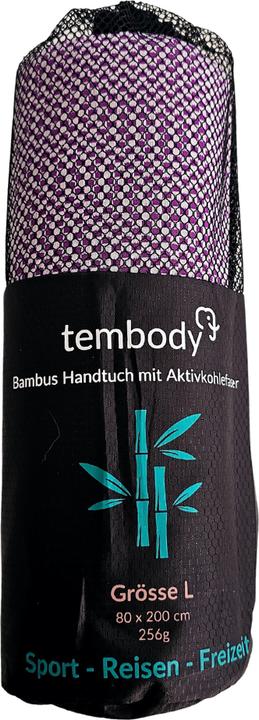 Immagine prodotto Tembo Tembody Bambus Reisehandtuch Lila L