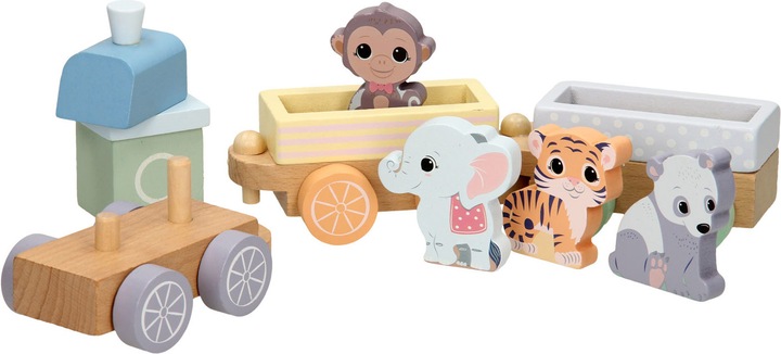 Produktbild Jouéco Wooden Train Wild Animals