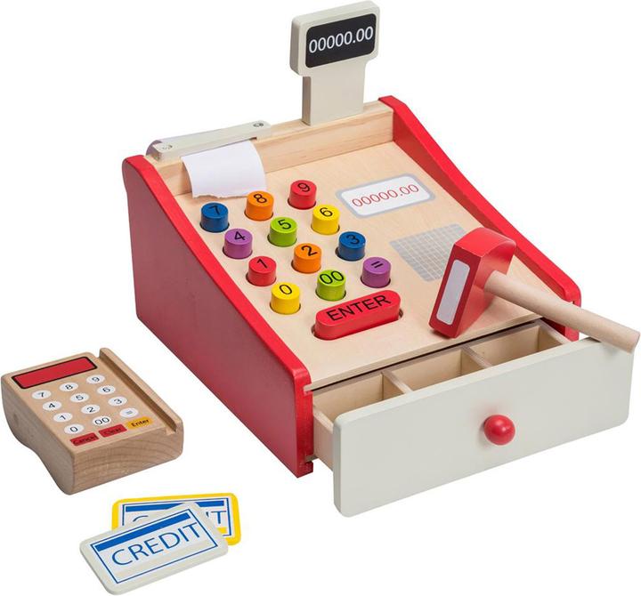 Actual product image Jouéco Houten cash desk with scanner