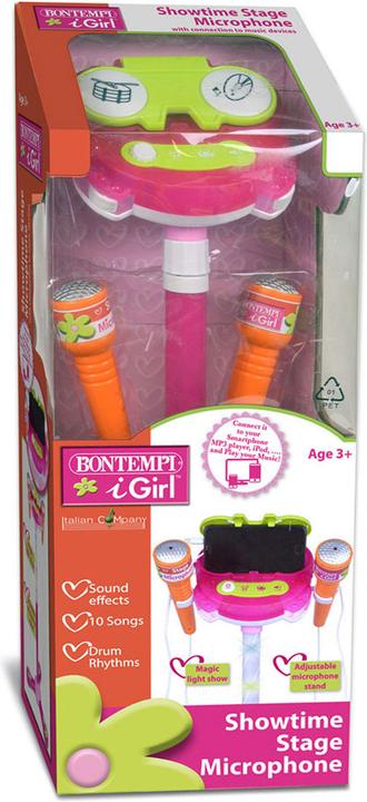 Immagine prodotto Bontempi Microfono da palco con 2 microfoni rosa