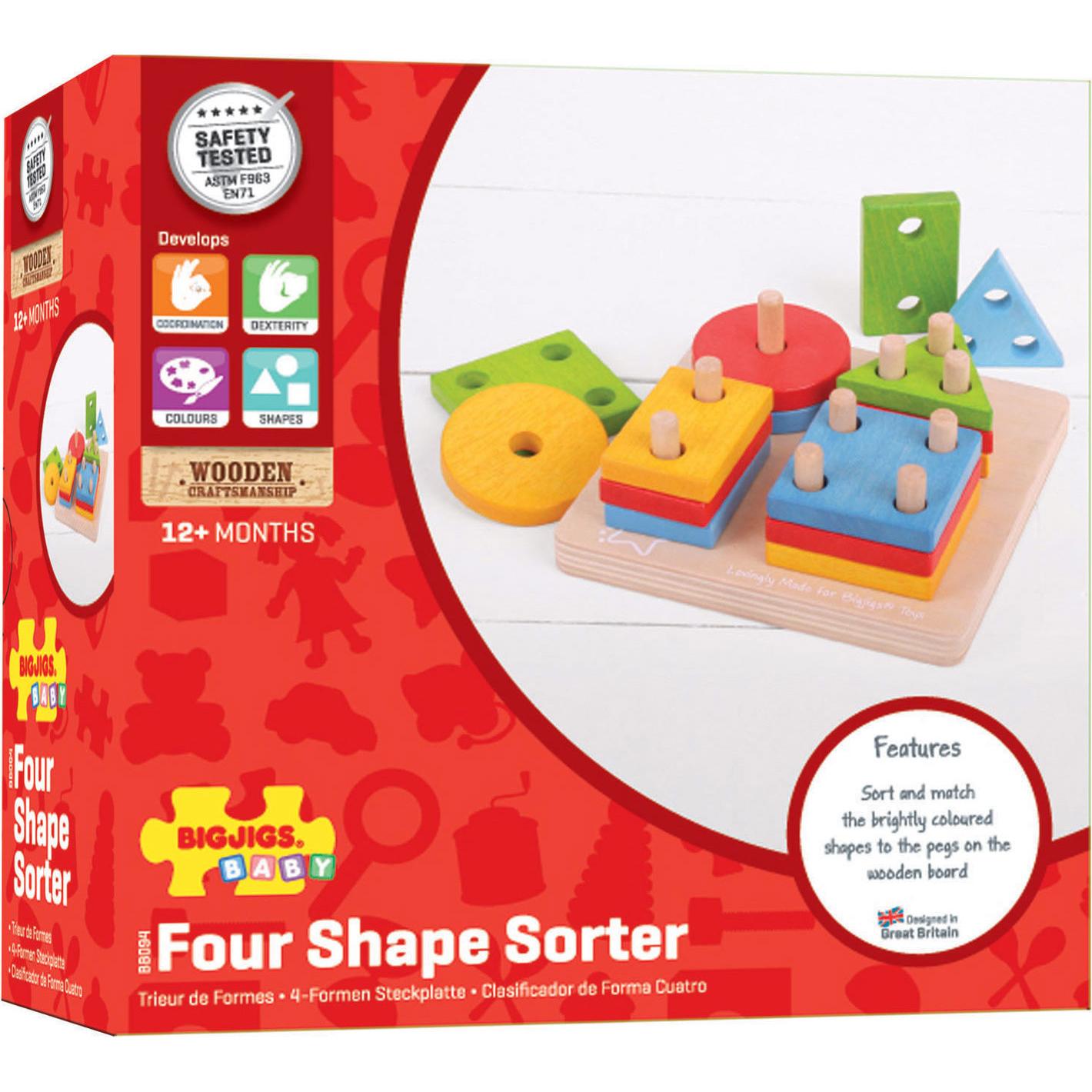 Thumbnail - Bigjigs Hölzerne Formen Stapeln