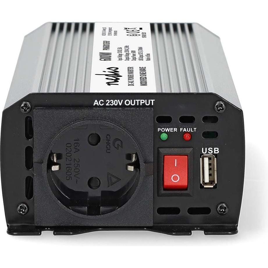 Thumbnail - Nedis, Spannungswandler, Power Inverter änderte Sinus-Wellen - Eingangsspannung: 12 V DC - Geräteausgangsanschluss: Typ