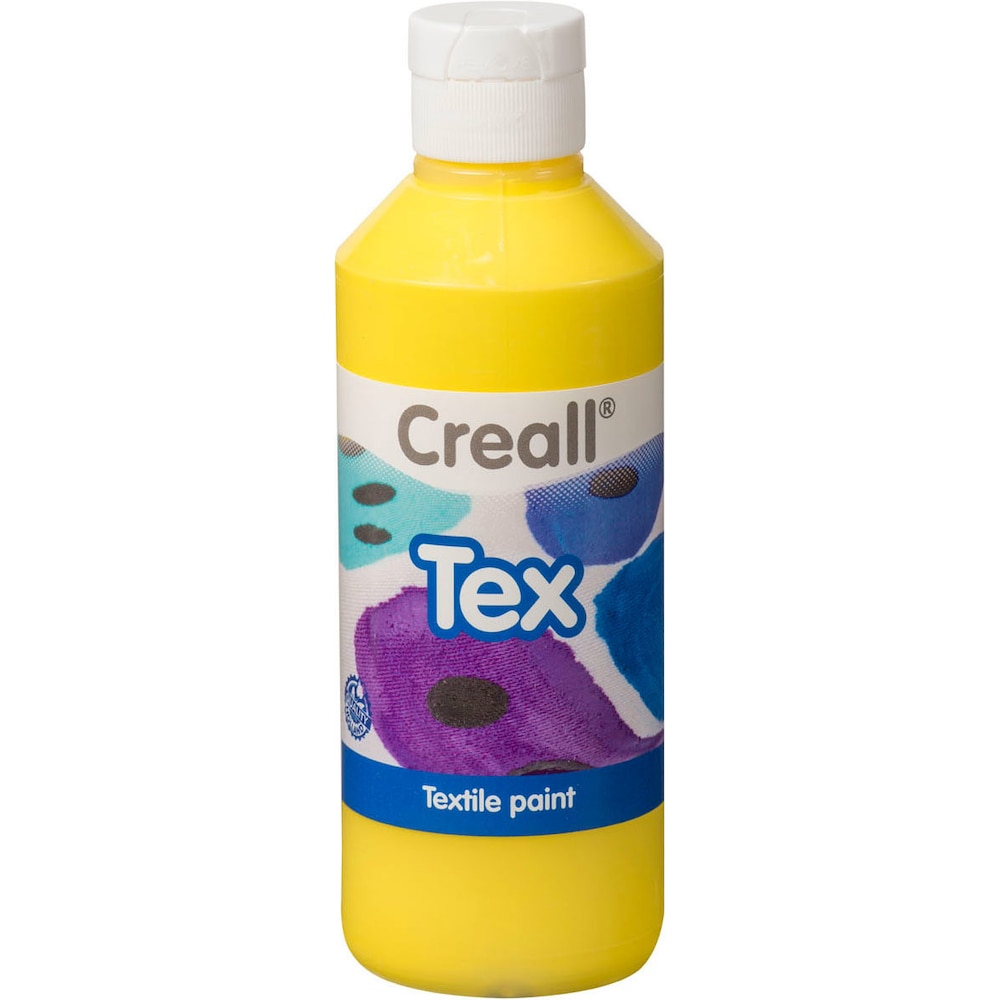 Creall, Künstlerfarbe + Bastelfarbe, Textielverf Geel, 250ml (Gelb, 250 ml)