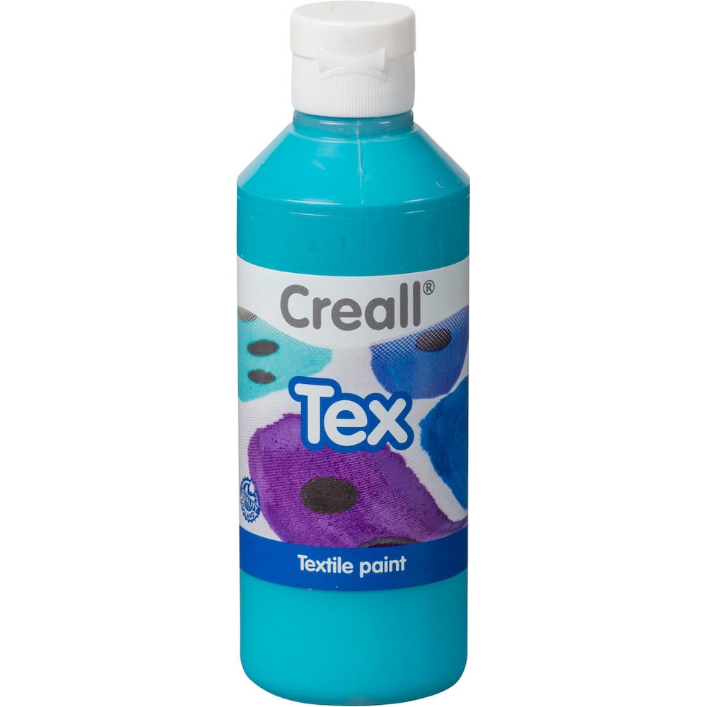 Creall, Künstlerfarbe + Bastelfarbe, Textielverf Turquoise, 250ml (Türkis, 250 ml)