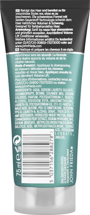 Produktbild John Frieda Volume Lift Shampoo 75ml (75 ml, Flüssiges Shampoo)