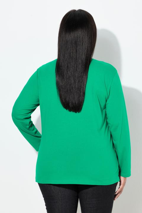 Produktbild Ulla Popken Shirt, Relaxed, Rundhalsausschnitt, Langarm (62)